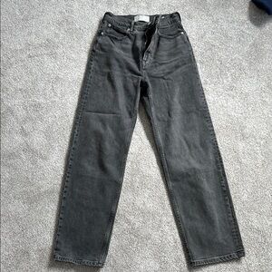 Everlane Black Straight Leg Jeans High-Rise